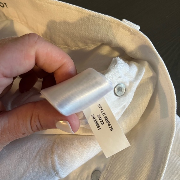 J. Crew Slim Demi Boot Cut Jeans In White Wash - Picture 10 of 13